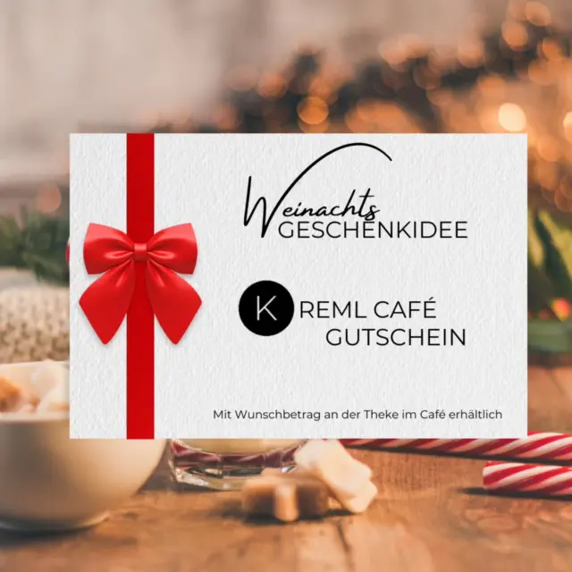 🎁🎄 Weihnachtsgeschenk gesucht?
Schenkt euren Liebsten einen besonderen Moment – ein Essen bei uns im Kreml Café. 🍴✨ 
Unsere Gutscheine mit Wunschbetrag sind bei uns direkt an der Theke erhältlich. ❤️ 

#Weihnachtsgeschenk #KremlCafé #Gutscheine #idee #Essen #dinner #limburganderlahn